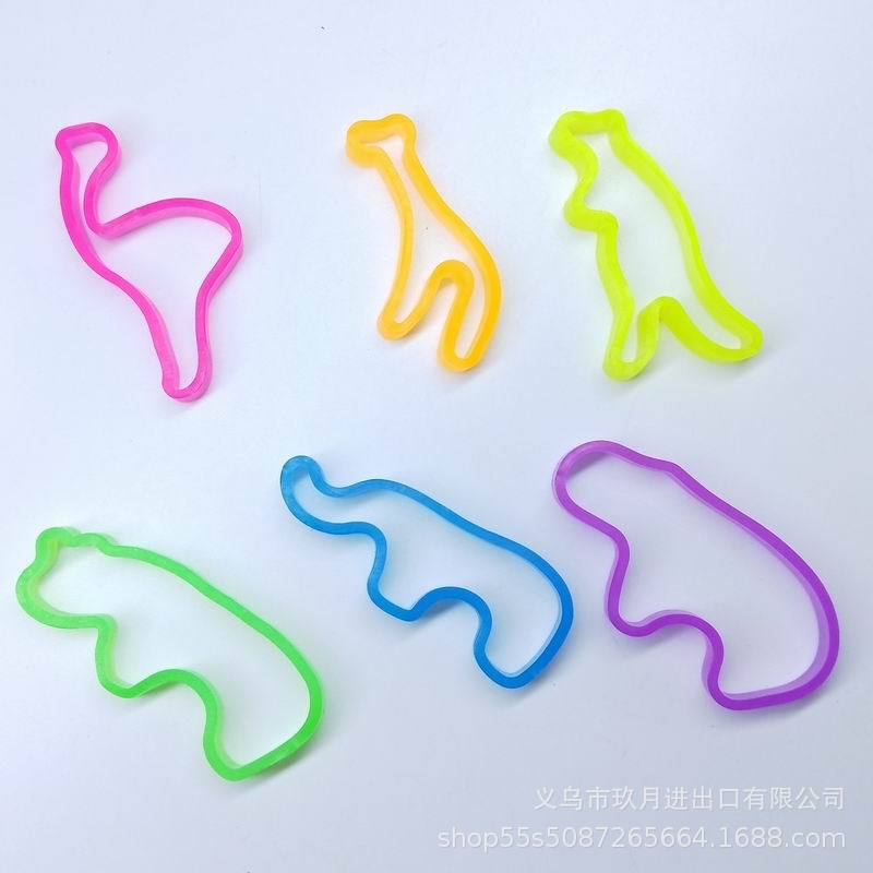 Europe and the United States explosion models silicone cartoon animal modeling leather band hair rope hair circle candy color bracelet 18 models