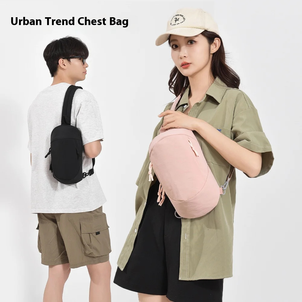 Men And Women Waist Packs Lightweight Stylish Crossbody Bag Daily Commute Chest Travel Casual Messenger Bag 250605