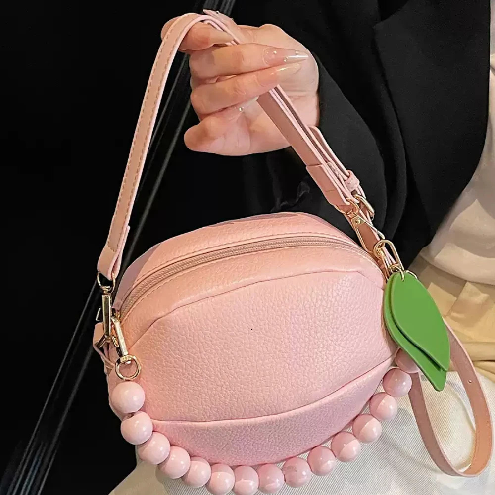 Summer Lychee Pattern Lemon Shape Crossbody Bag Women ed Solid Zipper Versatile One Shoulder Bags Casual Commute Packs 250605