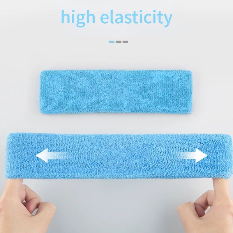 Unisex Sport Sweatband Headband for Men Women Unisex Yoga Hairband Gym Stretch Head Bands Strong Elastic Fitness Basketball Band 250529