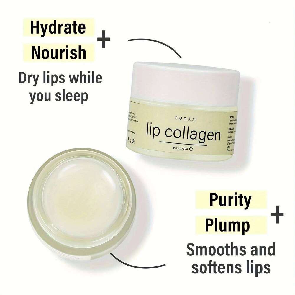 20g Plant stem cells Vitamins E & A Collagen Lip Butter free shipping