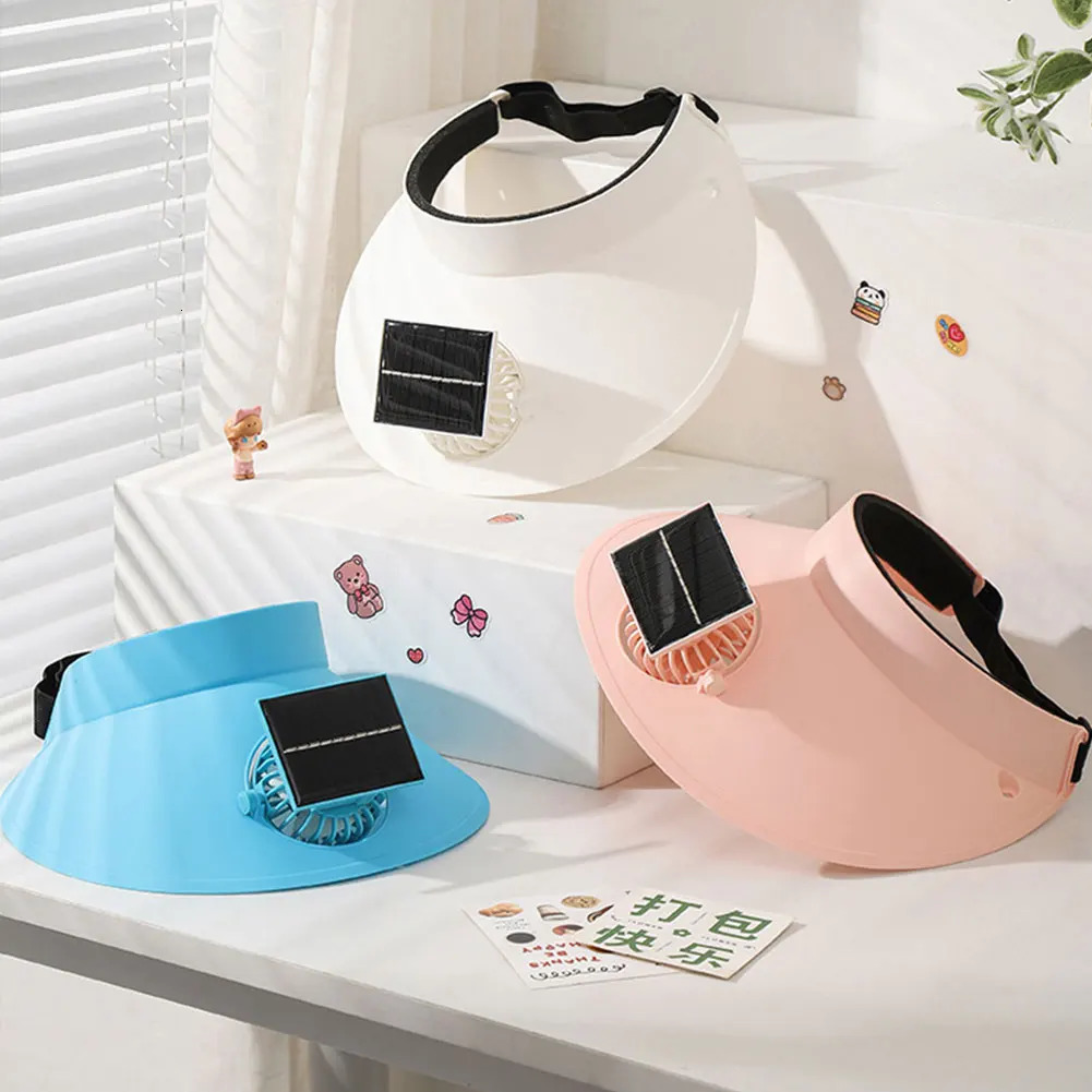Outdoor Sun Visor Hat with Fan Breathable Sun Protection Hat 3 Gears Setting Summer Cooling Fan Hat for Camping Fishing Hiking 250603