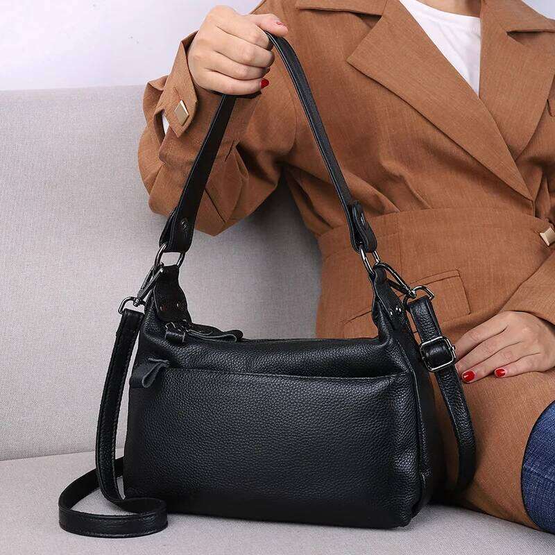Genuine Leather Female Small Women's Handbags Fashion Crossbody Bags For Women Shoulder Bag Ladies Tote Purse Wallet