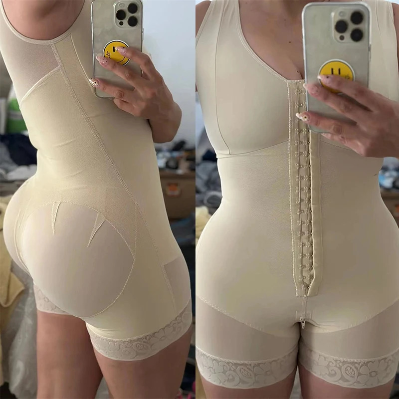 Full Body Shapewear Compression Girdle Fajas Colombian Corrective Underwear Tummy Control Shaper Butt Lift Slim Corset Bodysuits 250605