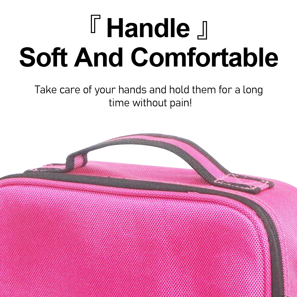 GLADCASE Portable Cosmetic Storage Bag Makeup Beauty Brush Organizer with Adjustable Dividers Travel Washing for artist 250605