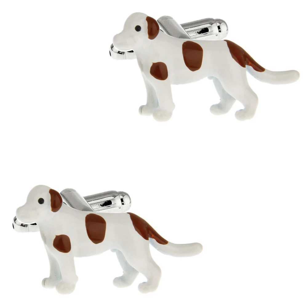4 Styles TZG Fashion Animal Cufflinks Men Cuff Links Dog Fish 1 Pair Shipping W250606