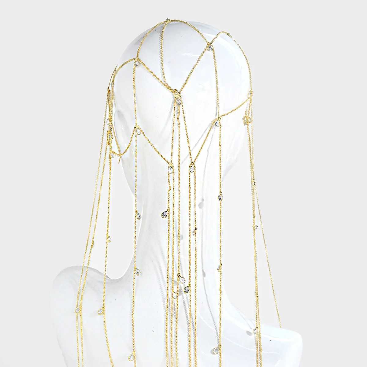 Summer New Tassel Headband Temperament Princess High-grade Rhinestone Headband Versatile Evening Headdress Women Jewelry Z250605