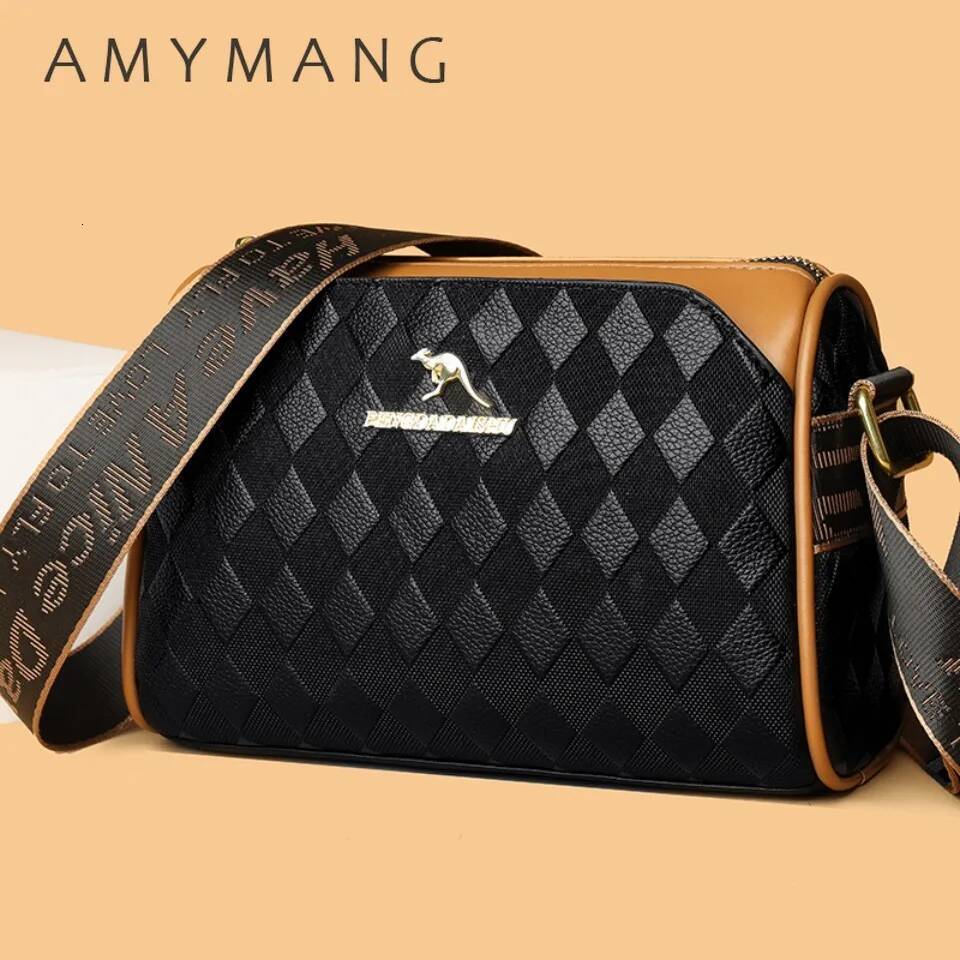 Handbags Designer Crossbody Bags for Women Mother Soft Pu Leather Shoulder Purses Handbag Clutch 3 Layers Sac