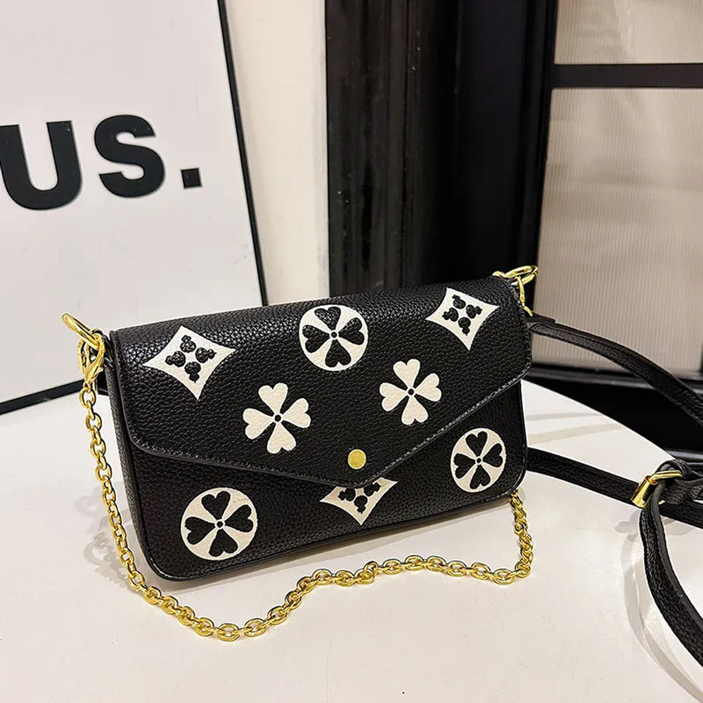 2025 New Designer Bag Shoulder Bag Luxury Bag High Quality Women's handbag Purse 3-in-1 Leather Embossing Crossbody bag Chain bag Underarm Bag mi
