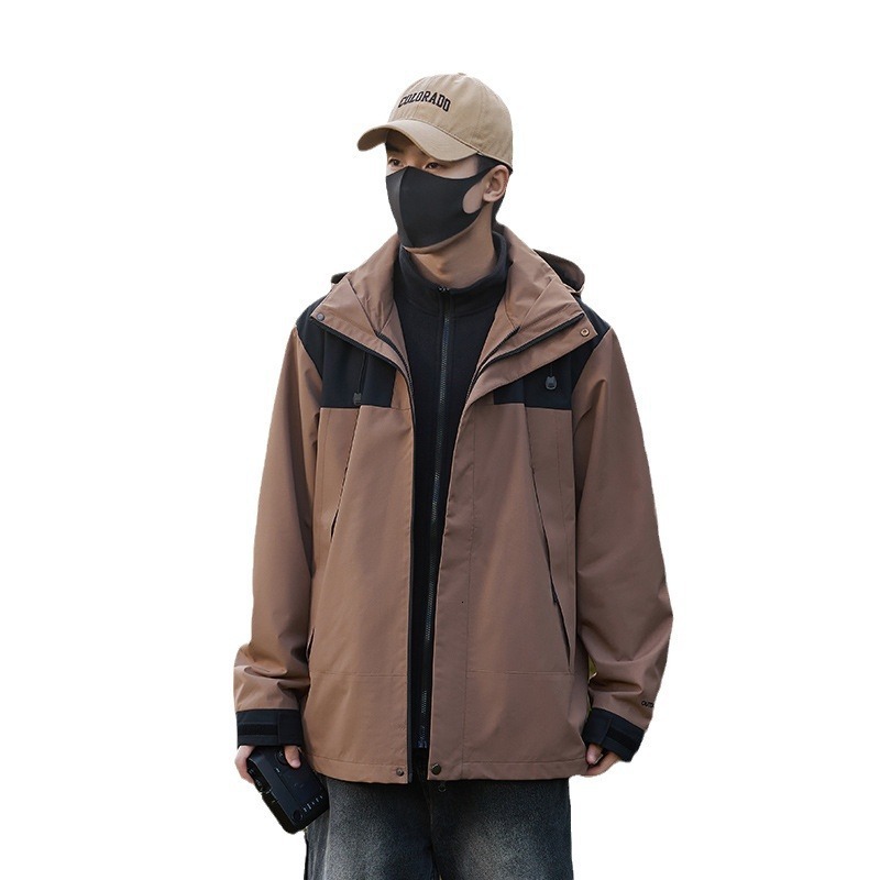 Ddmyoutdoor American Style Men S Women S Three In One Two Piece Set Waterproof Warm Loose Outdoor Hiking And Mountain Climbing Assault Suit Jackets