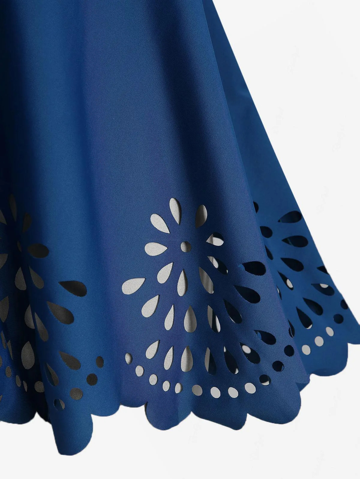 Rol Womens Plus Size Hollow Out Flowers Cinched Panel Adjustable Shoulder Strap Tankini Swimsuit 250603