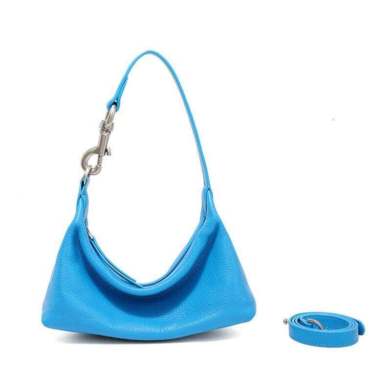 Designer Bags 2025 Women's Cow Leather Shoulder Bags Ladies Fashion Designer Handbags Female Retro Underarm Natural Cowhide Crossbody Bag Luxury 