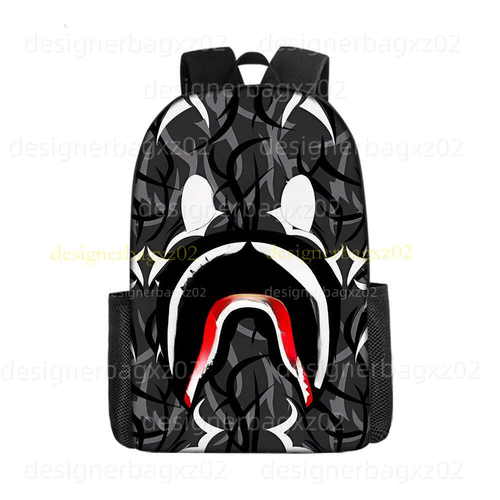 Spraygrounds Backpack Shark Designer Backpack For Camouflage Men And Women Fashion Personality High Street Student Mouth School Bag Michael Khor Bag Mcmwallet