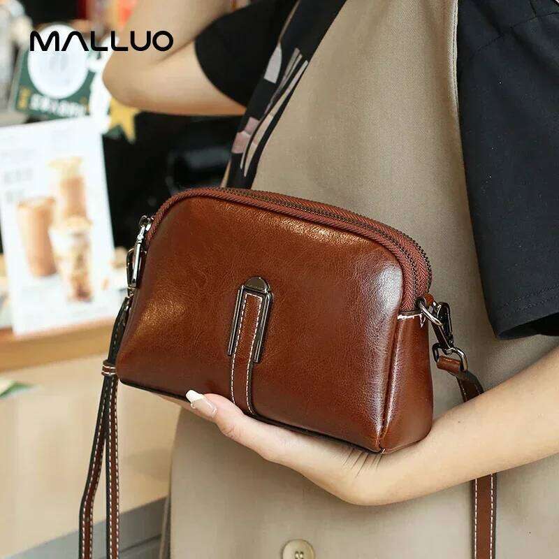 Designer Bags 2025 Women Cow Real Leather Small Crossbody Bags Ladies Cowhide Fashion Designer Shoulder Bag Female Phone Handbags Purse Messenger Luxu