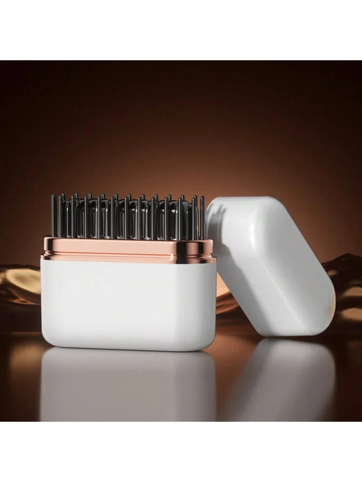 wireless straight hair comb negative ion non-harmful portable straight-rolling dual-purpose lazy charging hair straigh 250605