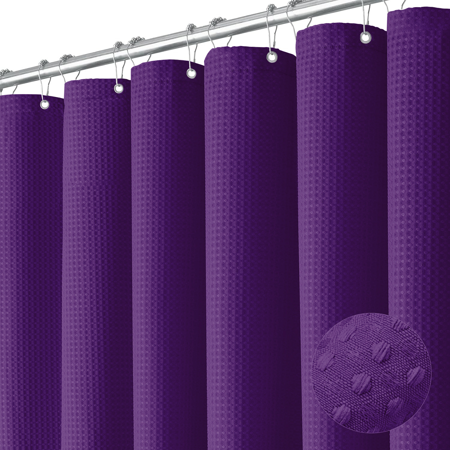 A567 plain waffle waterproof and mildew-proof polyester shower curtain bathroom curtain toilet partition curtain shower curtain