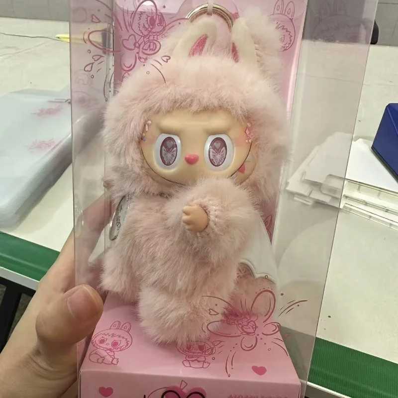 High Quality Zimomo Little Leader Labubu Change Baby Butterfly Pink Limited Edition Plush Vinyl Labubu Doll Pendant Gift X250606