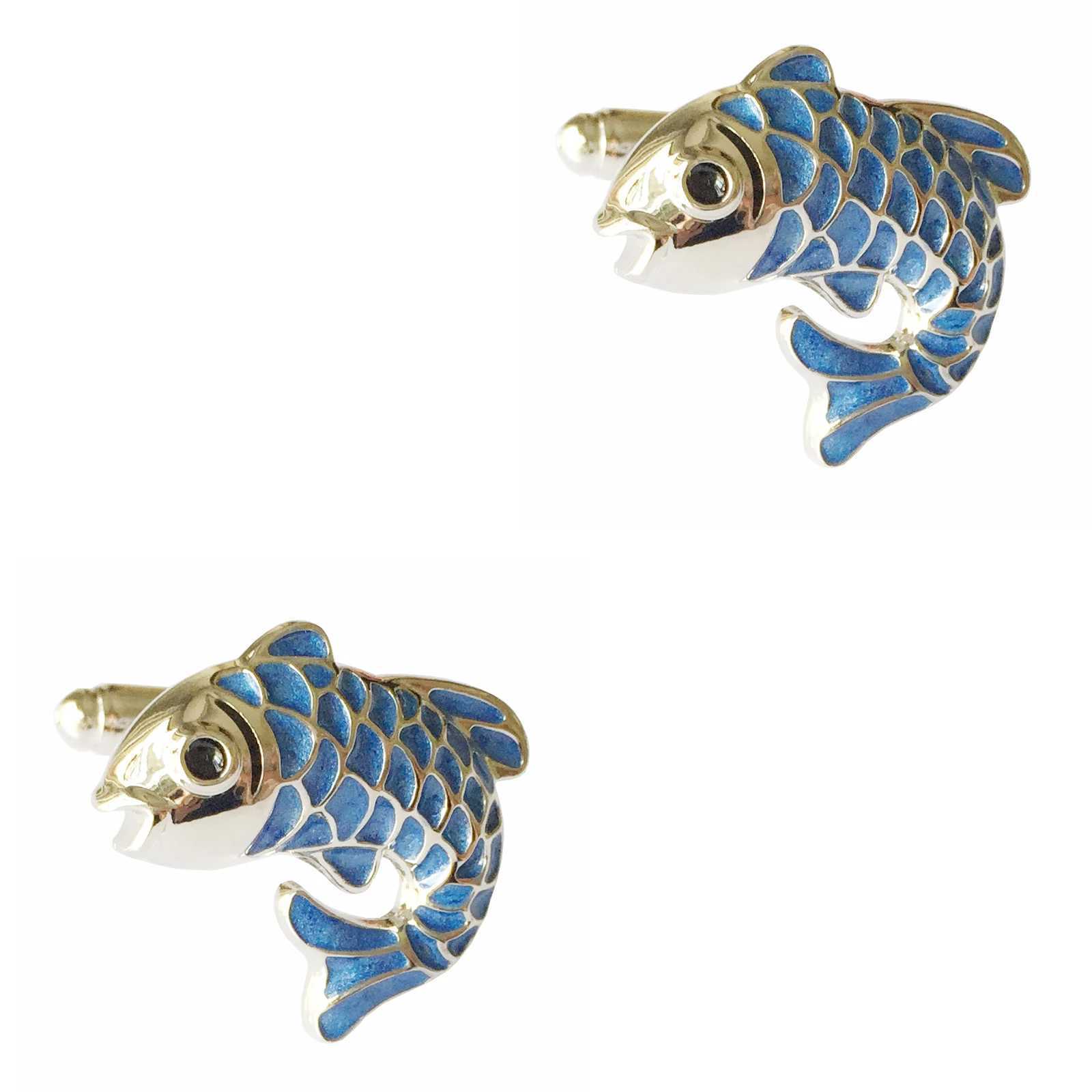 4 Styles TZG Fashion Animal Cufflinks Men Cuff Links Fish Sheep Deer 1 Pair Shipping W250606