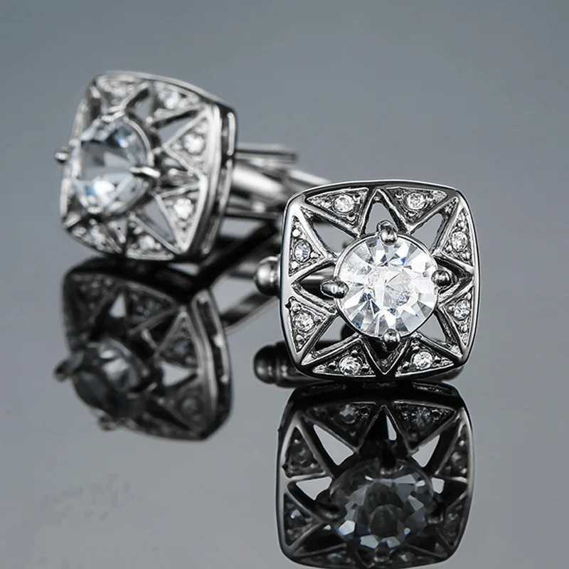 Quality Luxury Jewelry Cufflinks Vintage Embossed Pattern Gentle Men Business Wedding French shirt cufflink Accessory Nice Gift W250606