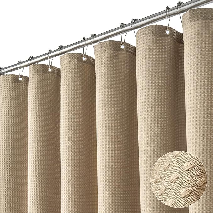 A567 plain waffle waterproof and mildew-proof polyester shower curtain bathroom curtain toilet partition curtain shower curtain