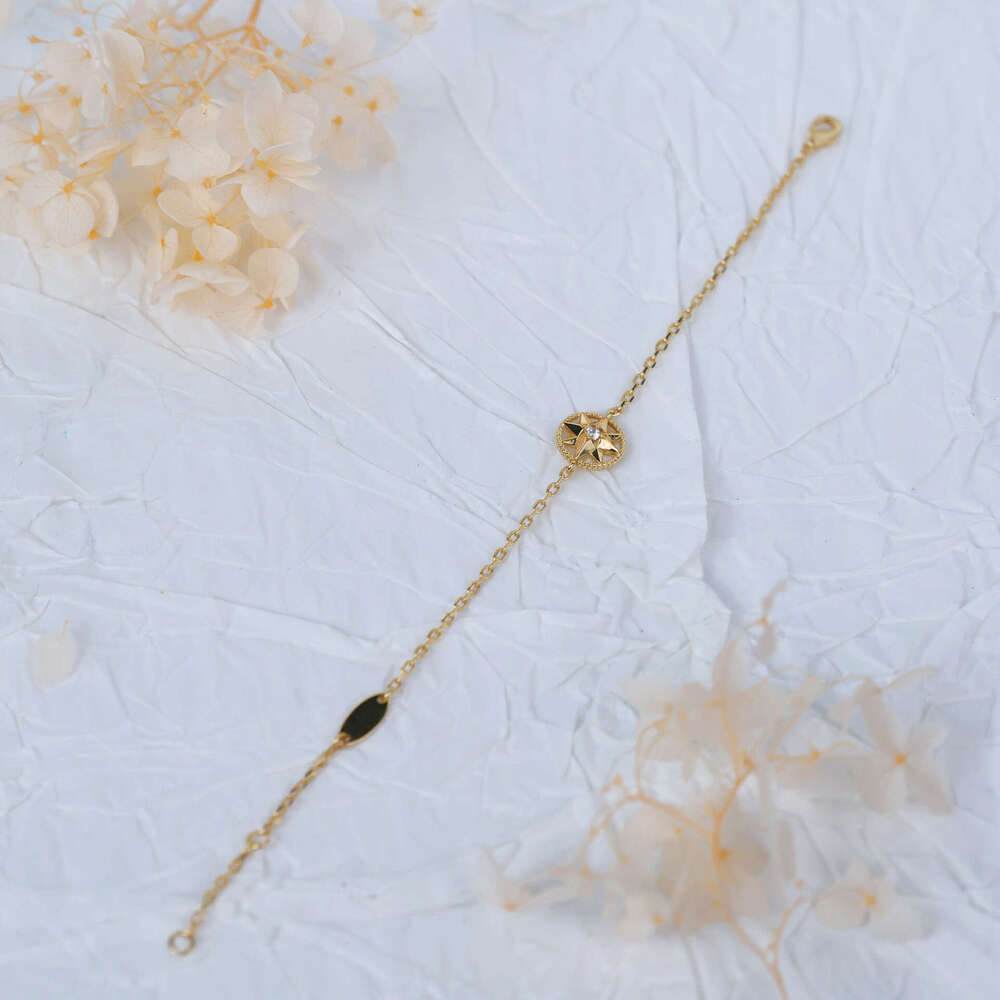 High Version Lucky Bracelet for Women, Light Niche Style, Trendy Eight-Pointed Star Compass Jewelry, Exquisite Craftsmanship