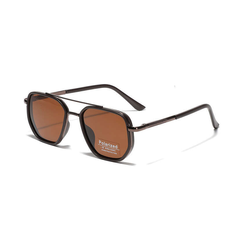 DHCollections Glasses TR90 Polarized Square Women Double Bridge Sunglasses for Female Drivers