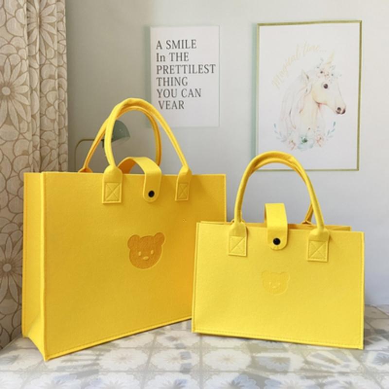 Top quality Brand High Quality New Style Hot-Selling Versatile Cute Bear Felt Large Capacity Mommy Bag Commuter Bag Handbag New Free Delivery Designer