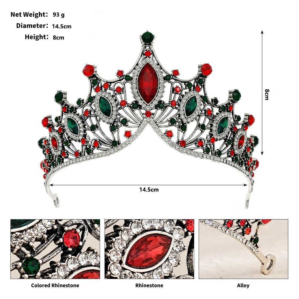 Baroque Vintage Bridal Tiara Wedding Headpiece Birthday Queen Crown Kids Princess Tiara Z250605