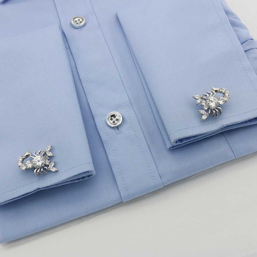 iGame Scorpion Cufflinks 2 Colors Option Cool Vintage Luxury Handmade Crystal Design Quality Brass Cufflinks W250606