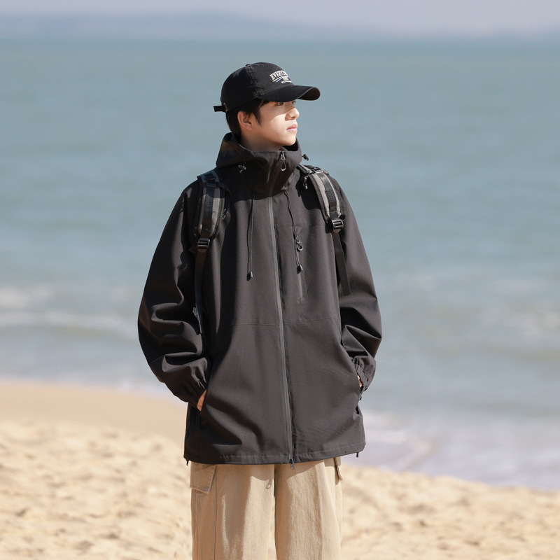 Ddmyoutdoor New Spring Autumn Men S And Women S Outerwear Jacket Trend Versatile Loose Casual Sports Hooded Versatile Jackets