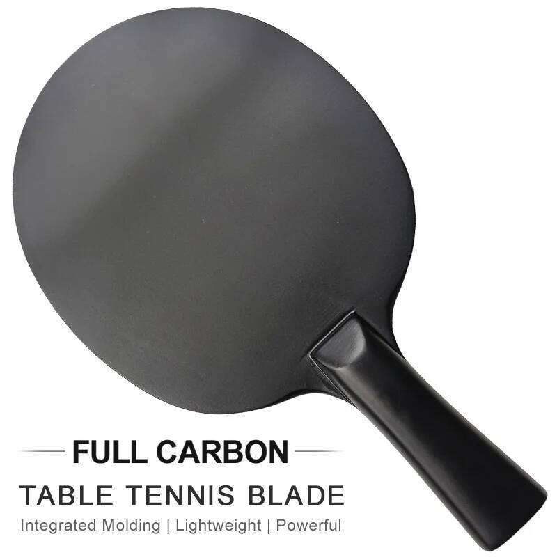 Full Graphite Table Tennis Lightweight Ping Pong Blade, Integrated Molding Pingpong Base Board for Attack, 100% Carbon