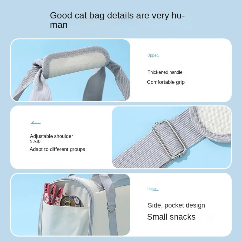 Pet Outing Portable Cat Dogs Handbag Summer Breathable Travel Puppy Kitten Single Shoulder Bag Pet Carrying Bag Supplie 250603