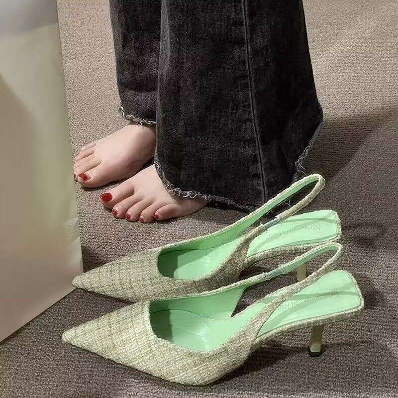 2025 Summer New Single Belt High Heel Sandals Korean Pointed Stiletto Single Elegant Women's Shoes, Gifts, Fashionable Elegant Women's Shoes