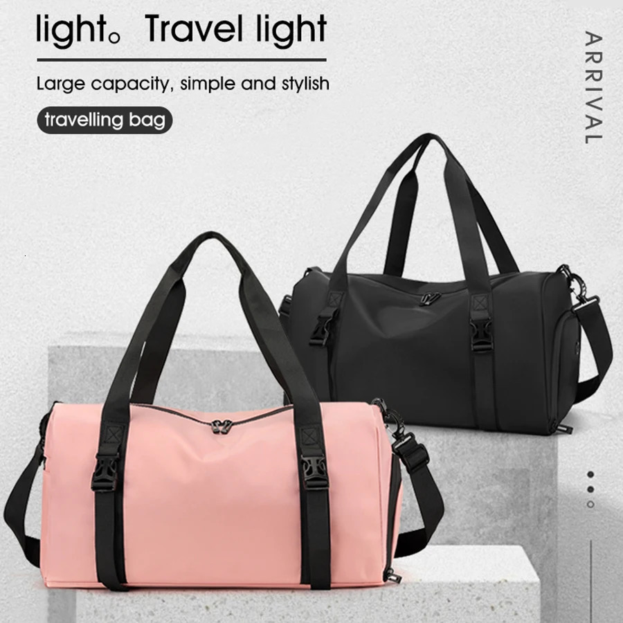 1 male and female sports bag independent shoe storage fitness travel bag large capacity dry and wet separation swimming bag 250605