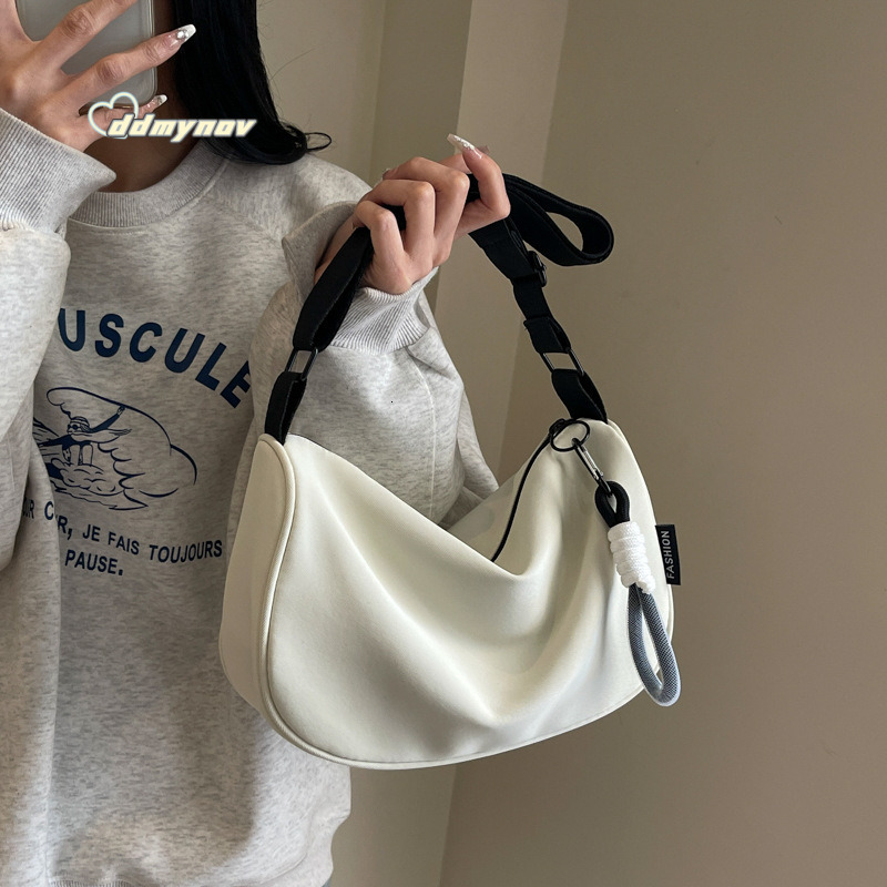 Waterproof Oxford Cloth Large Capacity Dumpling for Women, Niche New Versatile Sports Casual Crossbody with Lettering Shoulder Bag