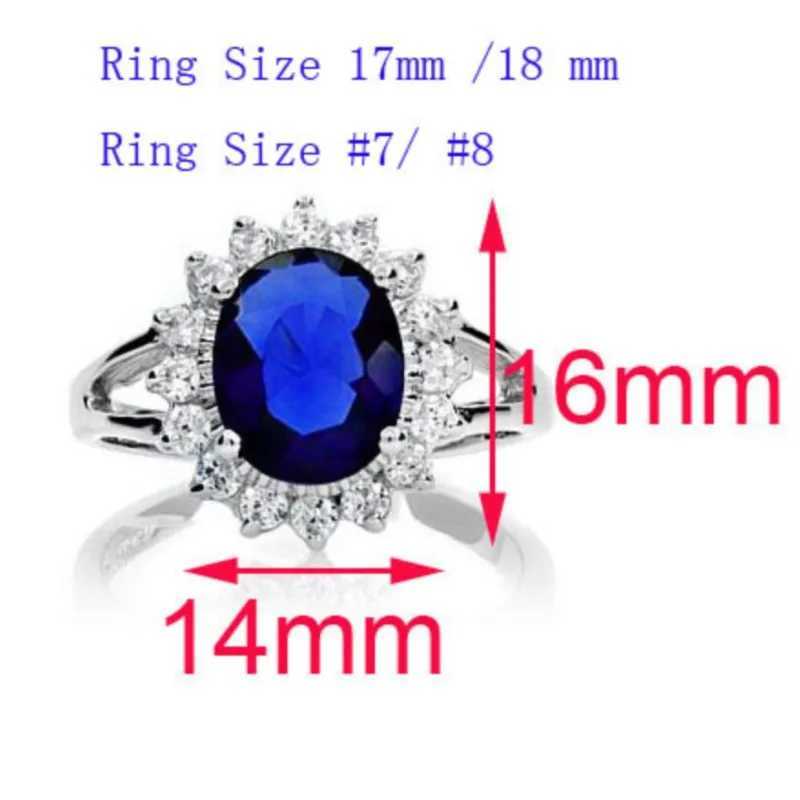 AAAA+ gerek zirkon tal Kraliyet Mavi Yzk William Kate Kralie Kristal moda tak dropshipping kz doum gn hediyesi kaliteli sevgili W250606