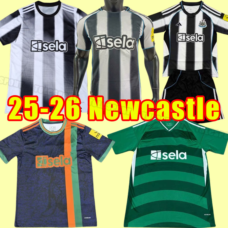 ISAK BRUNO G. newcaslte united 25 26 Soccer Jerseys TONALI GORDON football shirt JOELINTON TRIPPIER BARNES NUFC men fans player version third home away