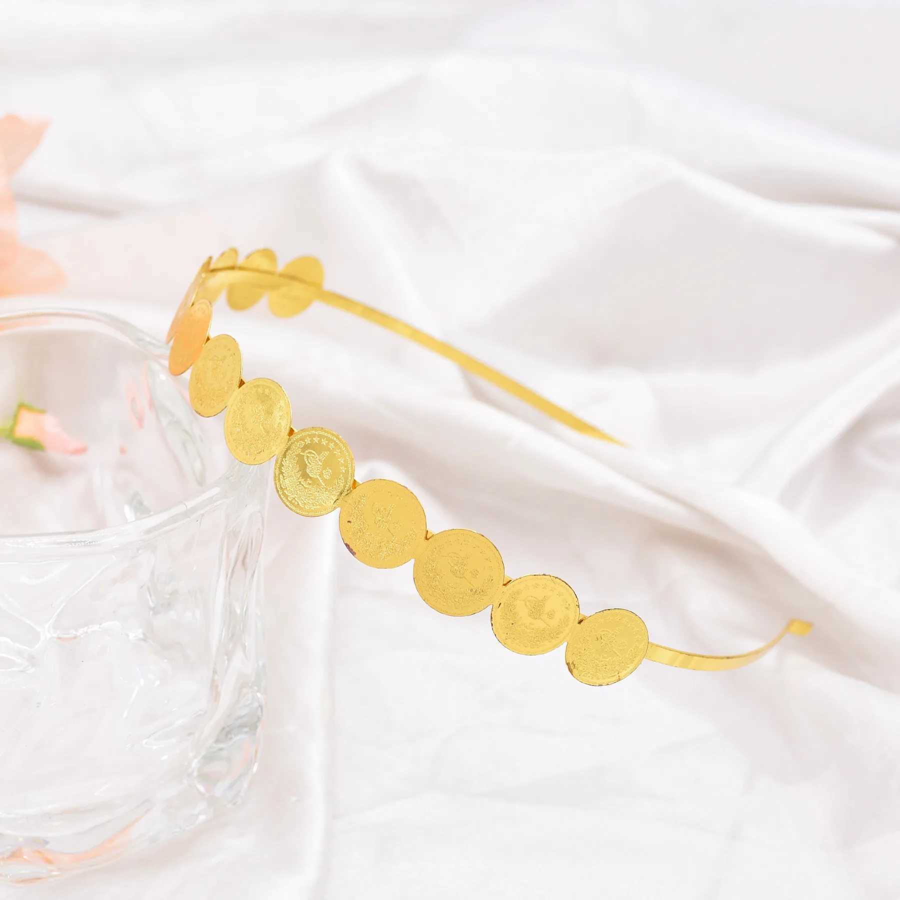 Bilayer Coin Women Hair Jewelry Golden Wedding Party India Ethnic Bride Statement Headband Charms Afghan Hairwear Feminine Z250605