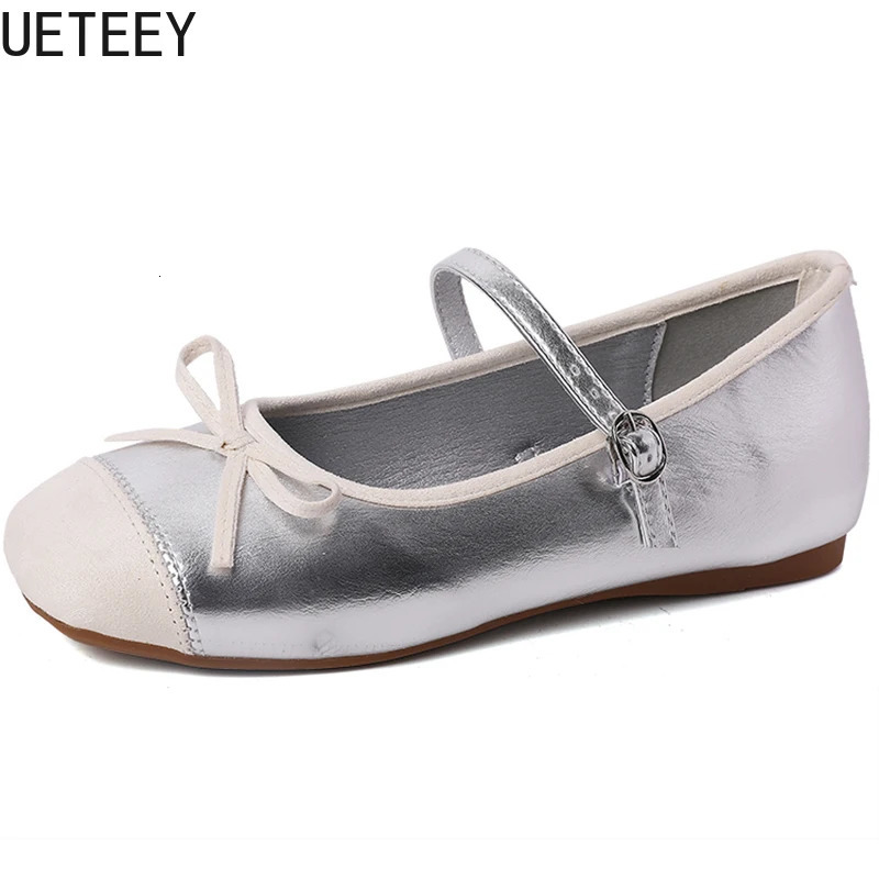 Spring Butterfly-knot Women Ballet Shoes Fashion Outdoor Dress Shoes Female Street Style Soft Sole Flats Shoes 250605