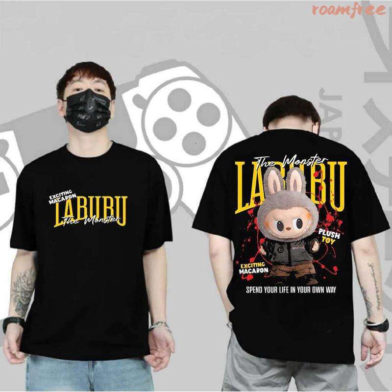 2025 New Labubu Summer Trend Loose Fashion Unisex Short Sleeve T-shirt