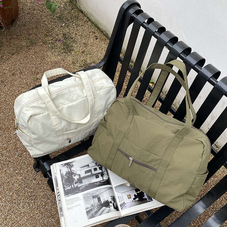 Sanze Women's Large Capacity Simple Tote Lightweight Nylon Travel Niche Shoulder Strap Bag B5