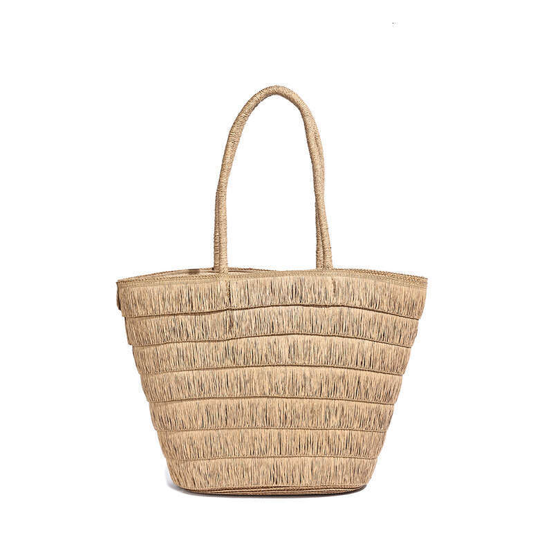 Straw Beach Tote New Women S Summer Large Capacity Straw Woven Korean Style Casual Handbag Travel Bag Straw Large Tote