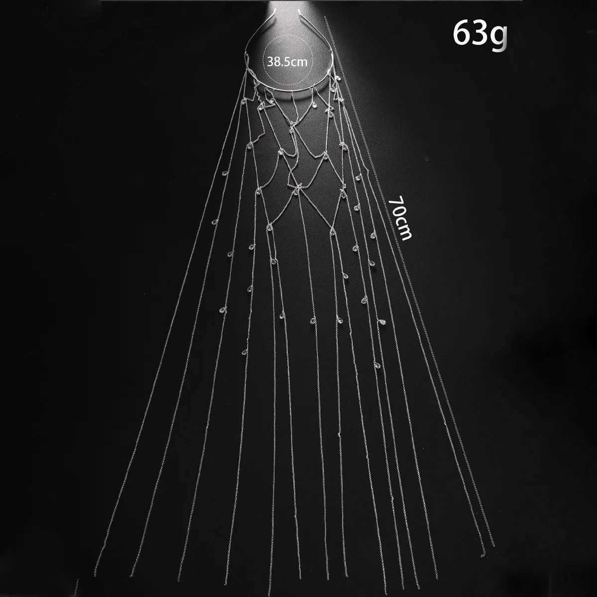 Summer New Tassel Headband Temperament Princess High-grade Rhinestone Headband Versatile Evening Headdress Women Jewelry Z250605