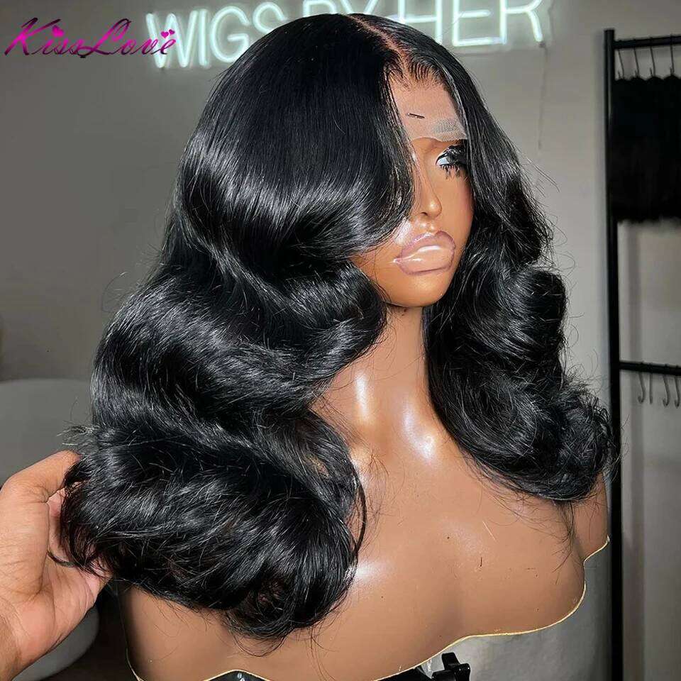 Body Wave Wigs Transparent HD 5x5 Closure Short 13x4 Lace Front Human Hair Bob Wig For Black Women