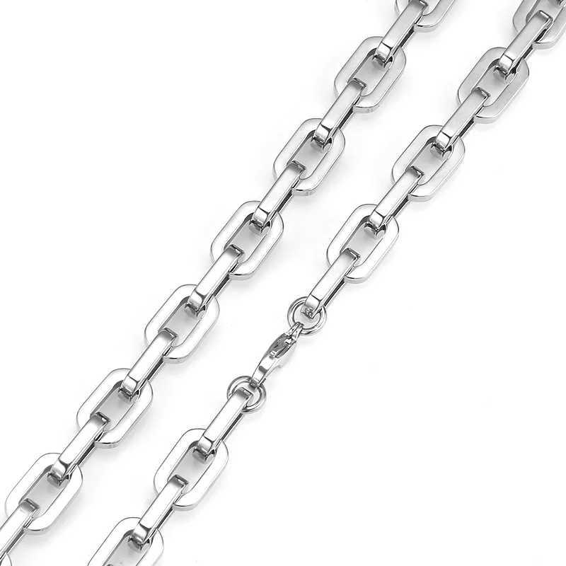 New 316L Stainless Steel Cable Square Chain Bracelet for Men Women IP Gold Plated Hip Hop Charm Solid Metal Jewelry Kpop Gift W250606