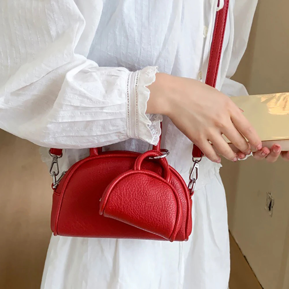 Korean Solid Color Handbags for Women Spring Summer Green Zipper Delicate PU One Shoulder Bag Casual All-Match Crossbody Bags 250605