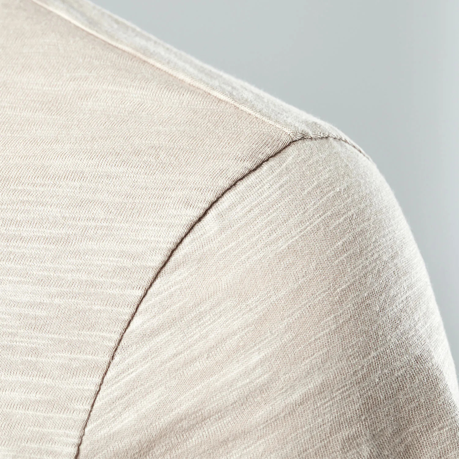 T Shirt Men Casual High Quality Summer Short Sleeve Henry neck Mens T Shirts Fashion Basic T-shirt Male 250605