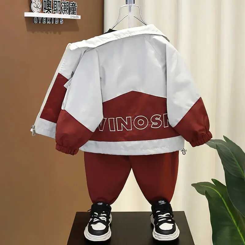 Kids Boy Clothing Set Spring Autumn Children Base Coat Pants 2Pcs Girl Sport Suit Toddler Kid Casual Outfit R250606