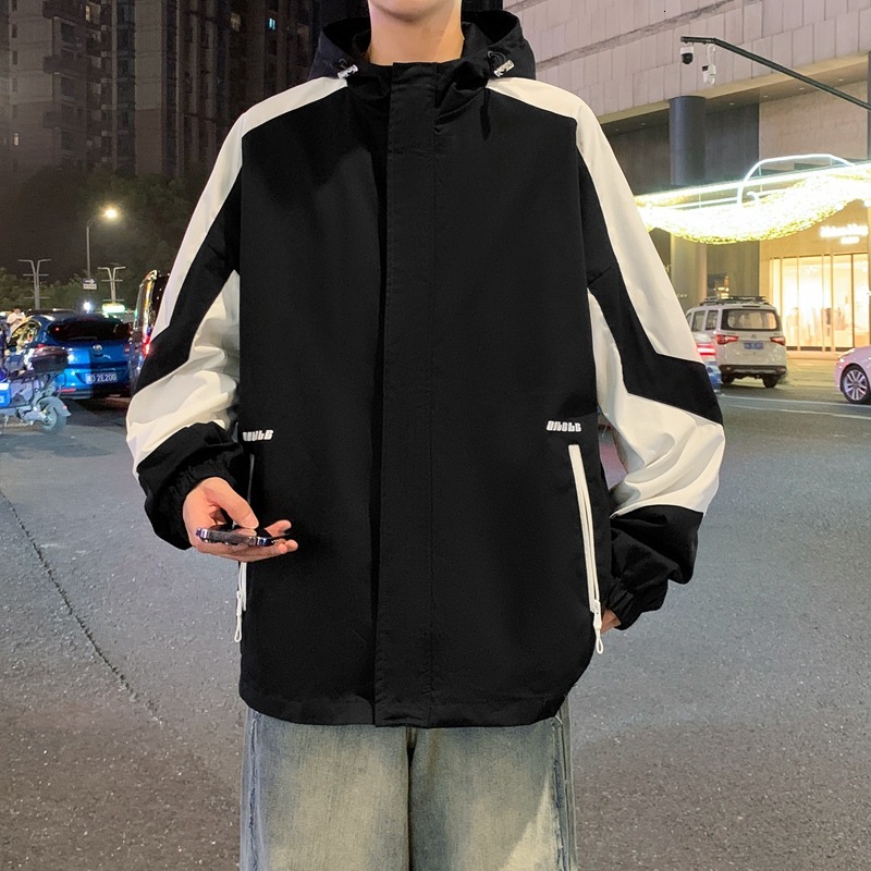 Ddmyoutdoor Men S Spring And Autumn New Trendy Brand Minimally Embroidered Casual American Workwear Waterproof Jacket Jogging Suit