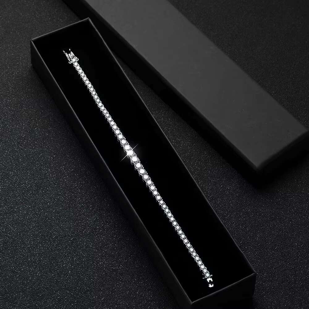 D Color VVS1 Moissanite Diamond Trendy New Design Tennis Bracelet for Wedding Jewelry for Women